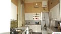 Küche mit Dusche