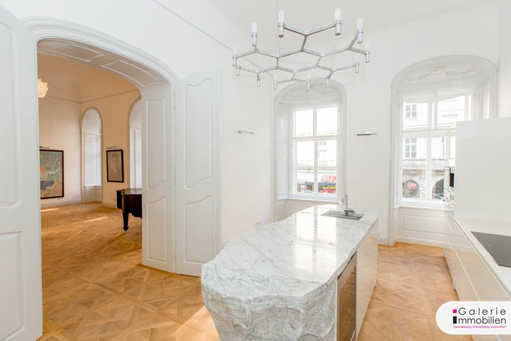 Küche - Marmorblock - Salon