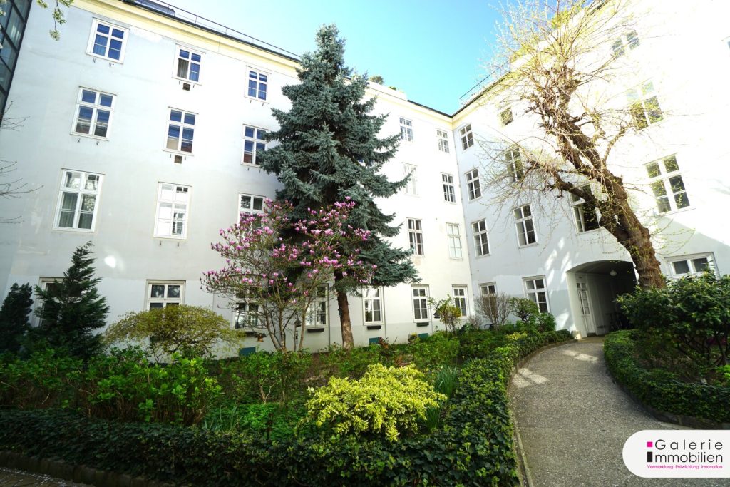 Begrünter Innenhof